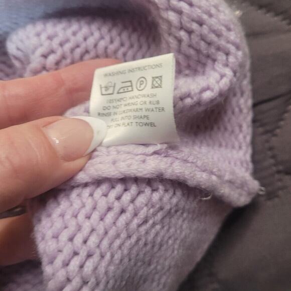 💜 VTG Alice Collins 100% Cashmere V-Neck Sweater – Made in Scotland – Lilac – M - Picture 6 of 6